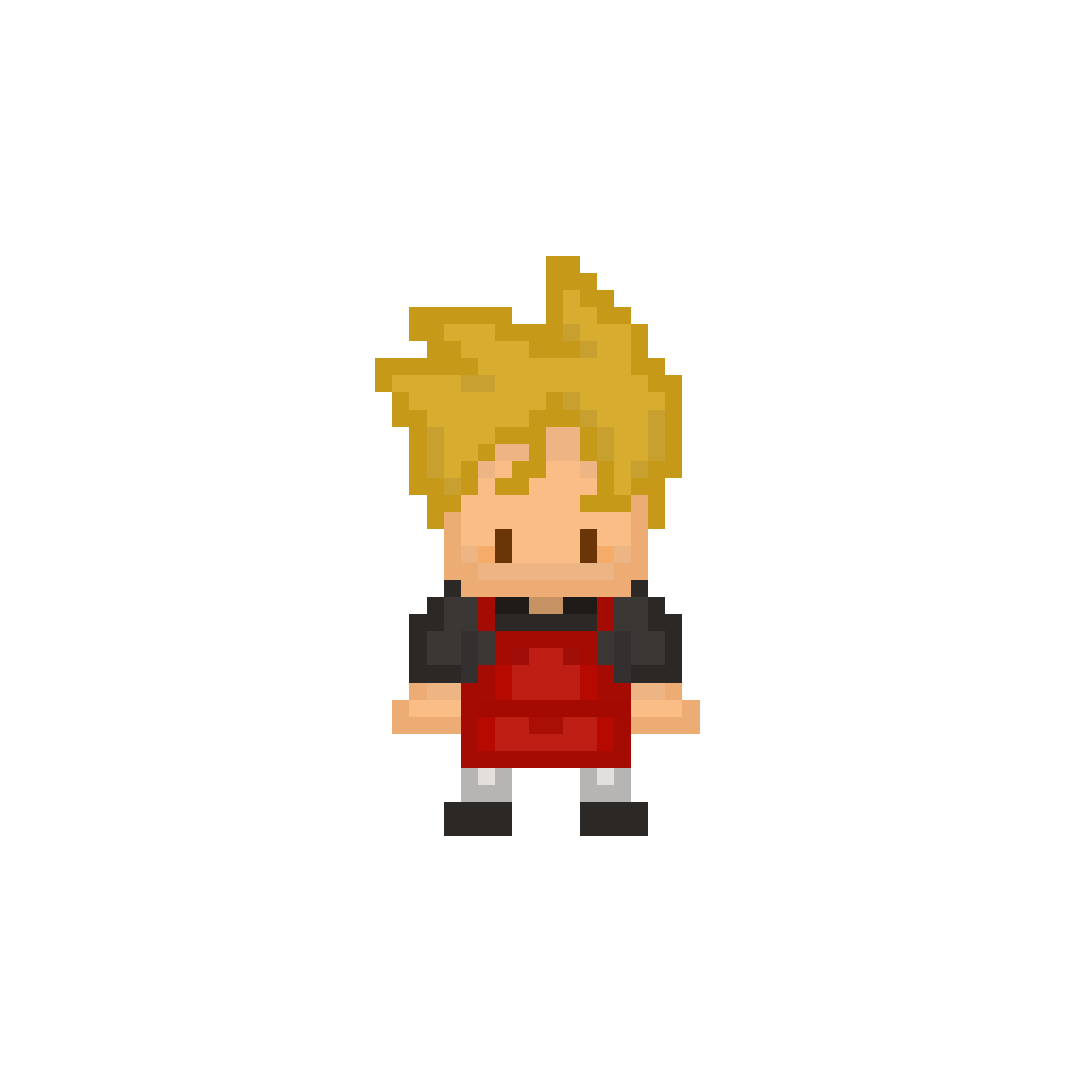 Tyler pixel sprite idle animation for Five Guys: Restaurant Rescue.